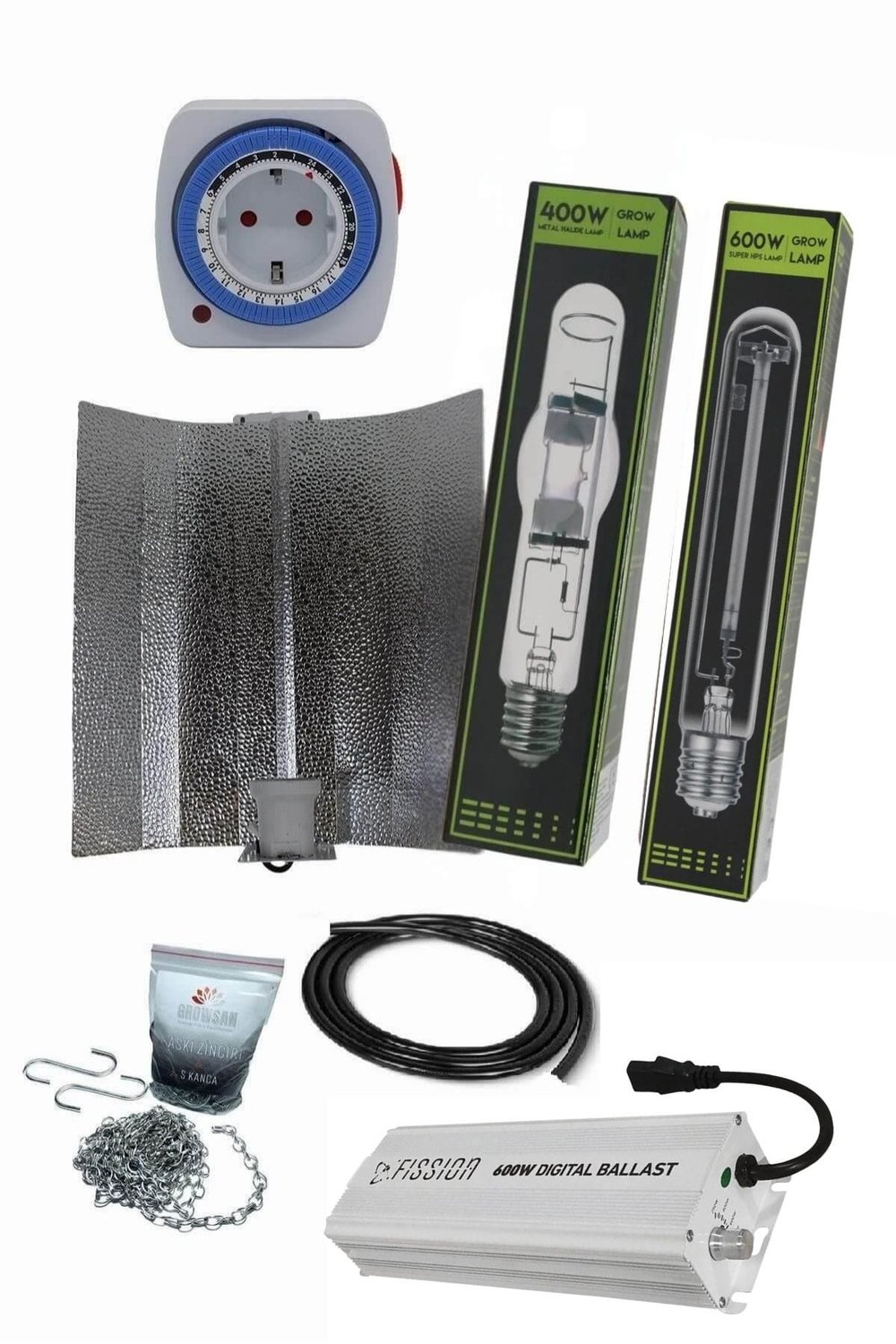 600W Elektronik Balastlı Shp/Hps & Mh Set