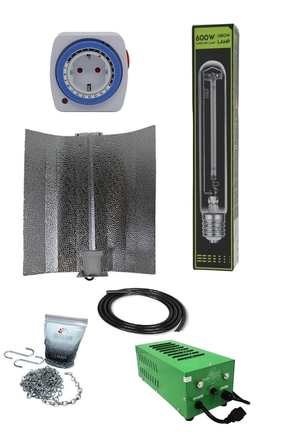 600W Manyetik Kompakt Balastlı Shp/Hps Set
