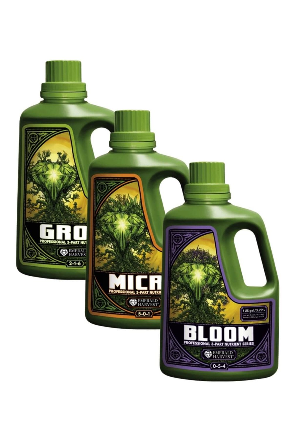 Emerald Harvest Grow Micro Bloom 3.79 Litre Temel Bitki Besini