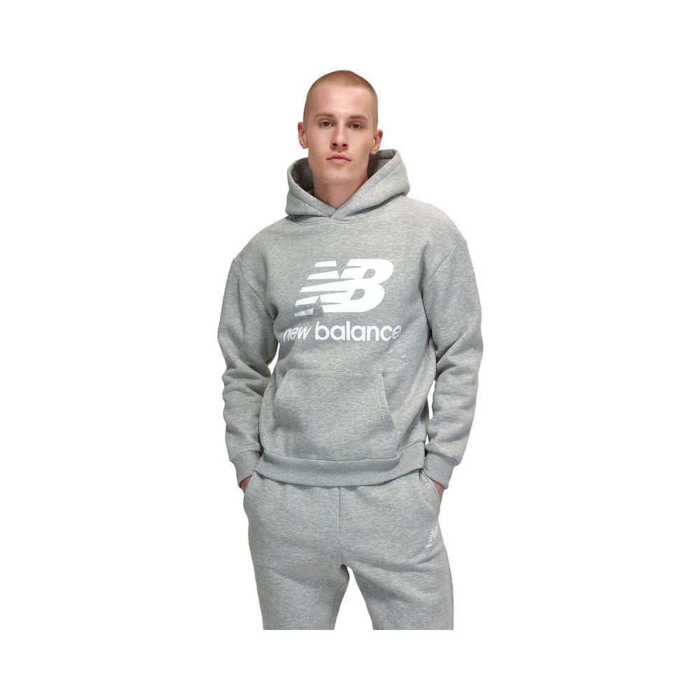 New Balance Lifestyle Erkek Sweatshirt Gri MNH3333-AG