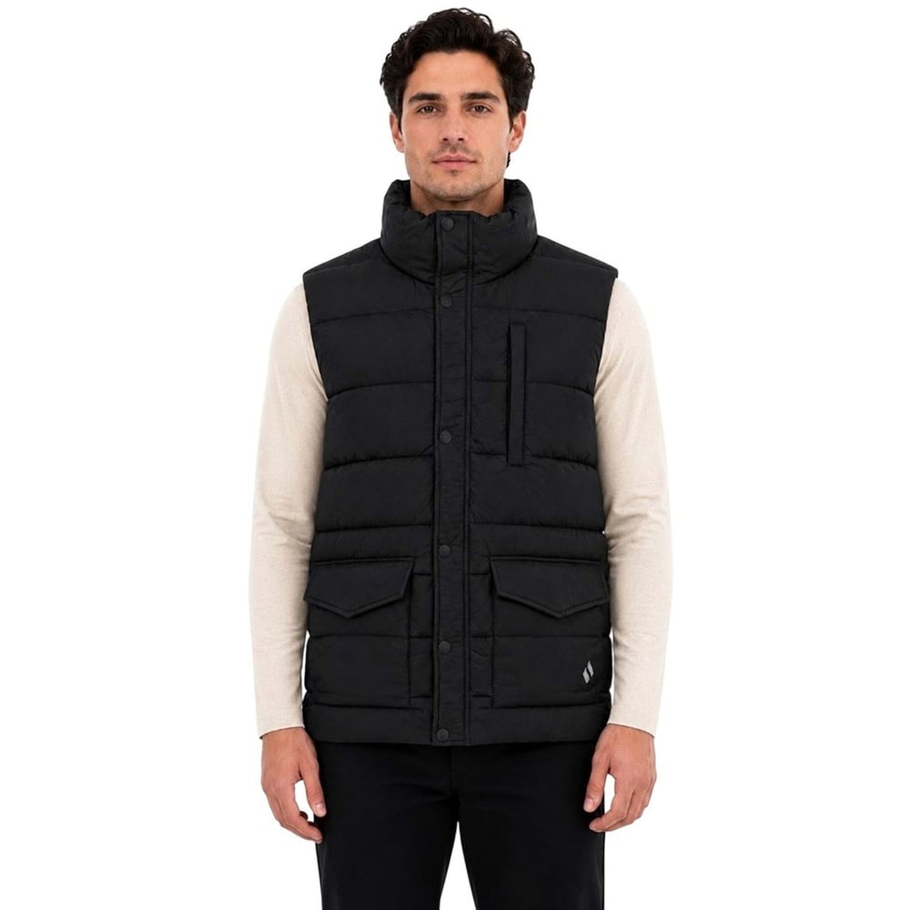 Skechers M Puffer Vest Erkek Yelek Siyah S2620193-3817