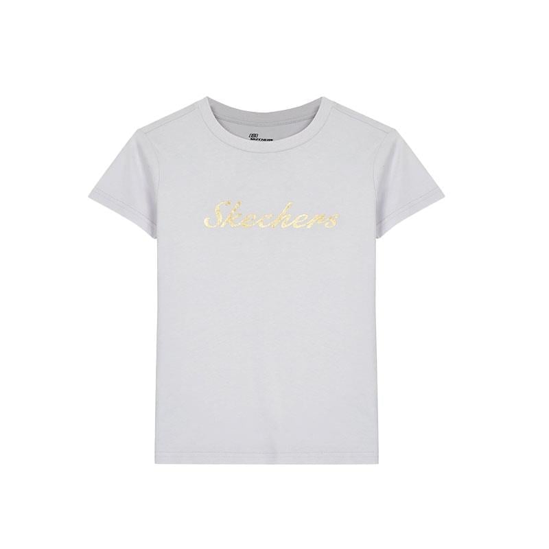 Skechers W Graphic Tee Shiny Logo Kadın T-Shirt S221180-013