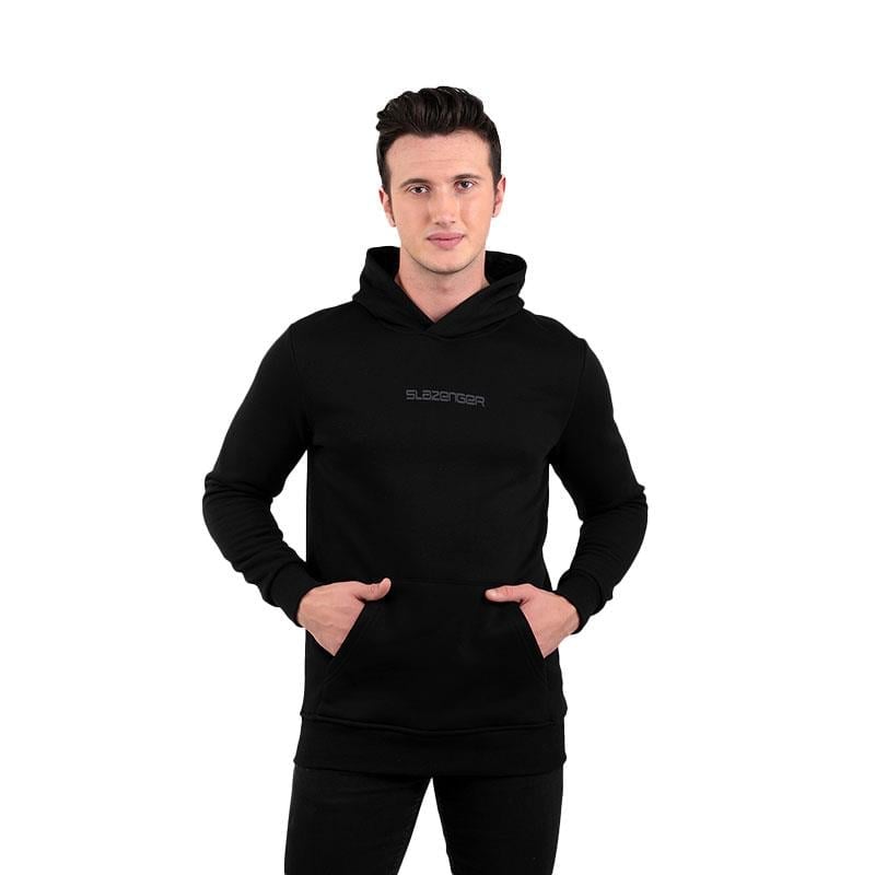 Slazenger Buster Erkek Sweatshirt ST22WE100-500 Siyah