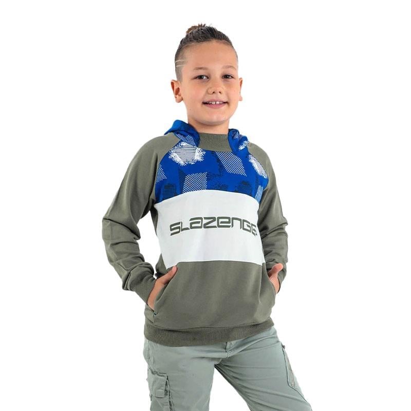 Slazenger Dragica Çocuk Sweatshirt ST22WC036-800 Haki
