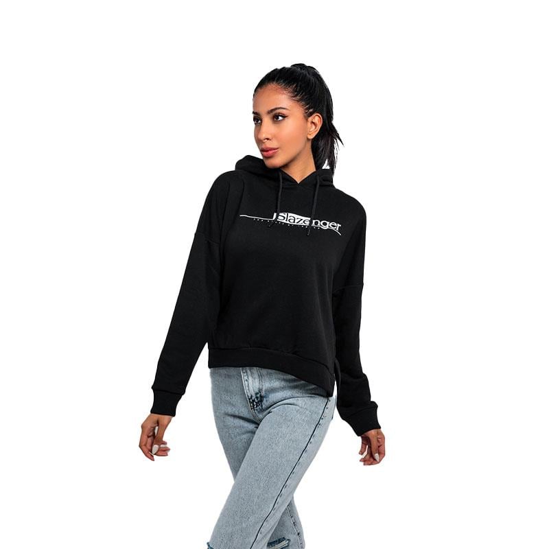 Slazenger Magnet Kadın Sweatshirt ST22WK030-500 Siyah
