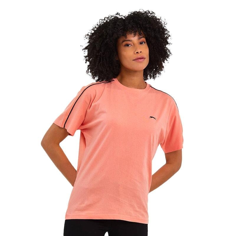 Slazenger MOYNA-Pudra Kadın T-Shirt ST12TK233-676 Pembe
