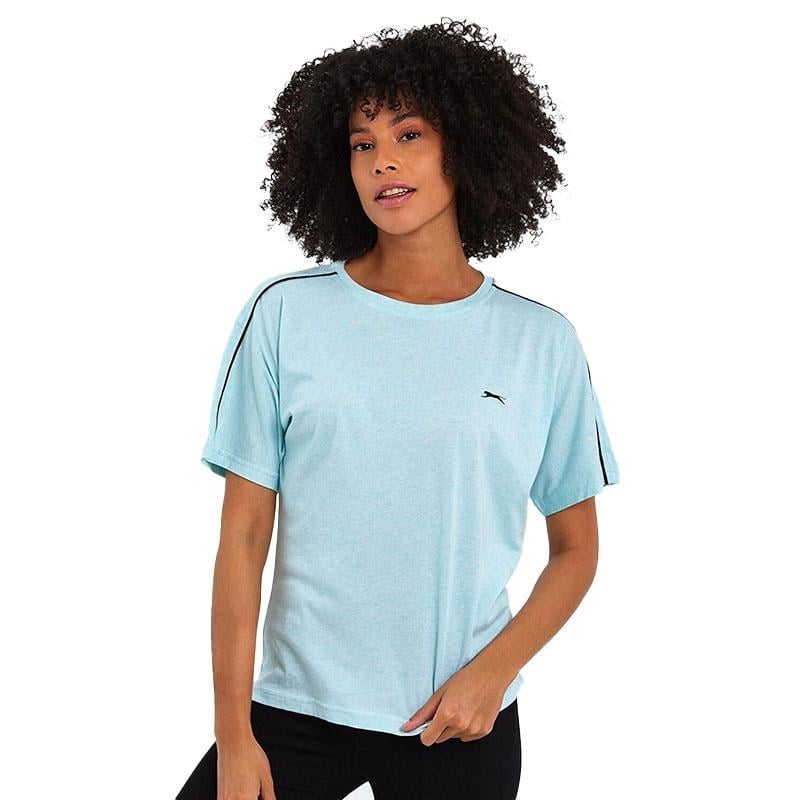 Slazenger MOYNA-Yeşil Kadın T-Shirt ST12TK233-888 Yeşil