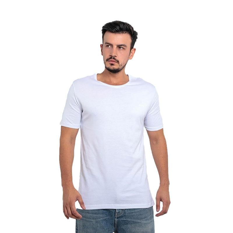 Slazenger SANDER Büyük Beden-Beyaz T-Shirt ST11TE083B-000