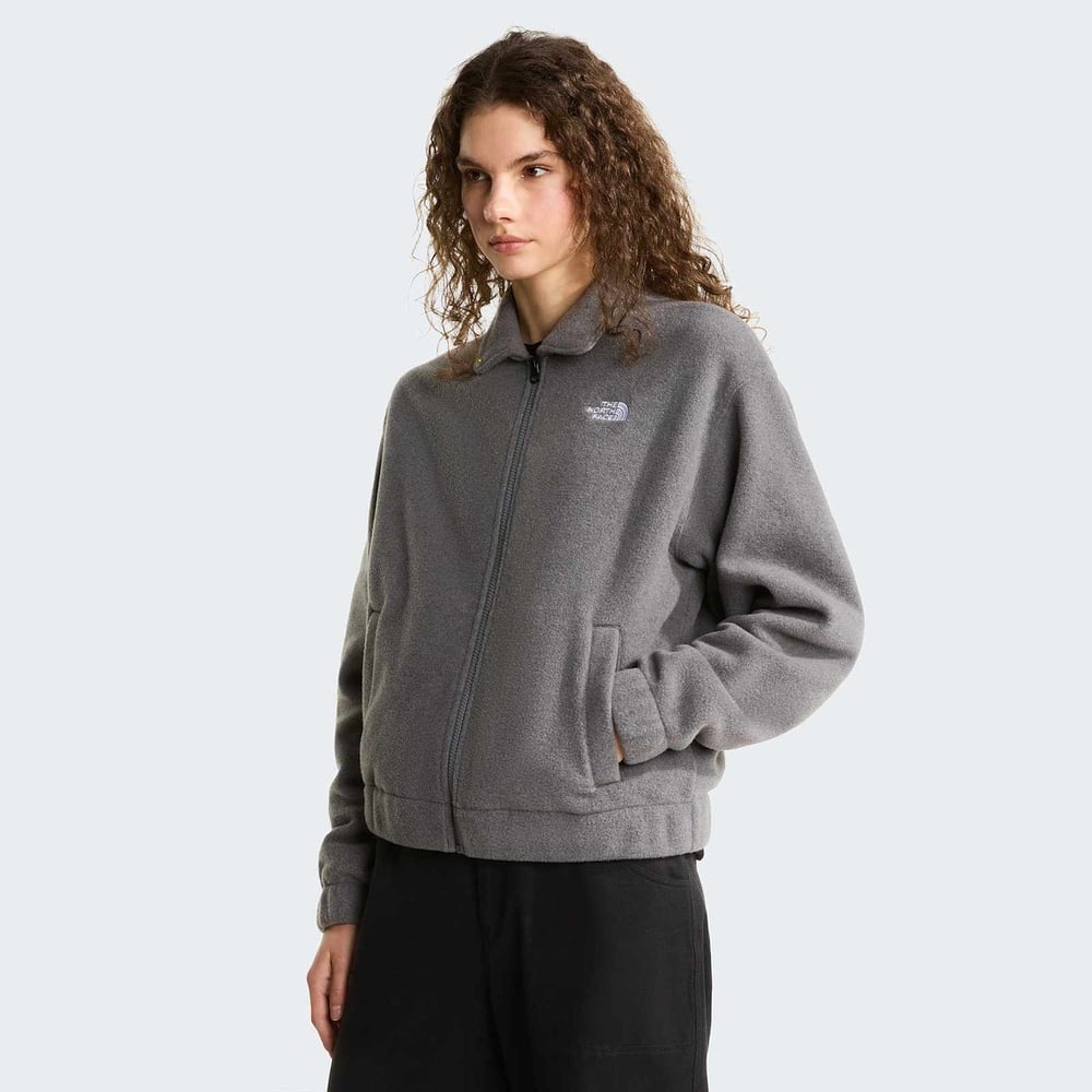 The North Face W Fleece Collared Kadın Ceket Gri NF0A8J6K0V21