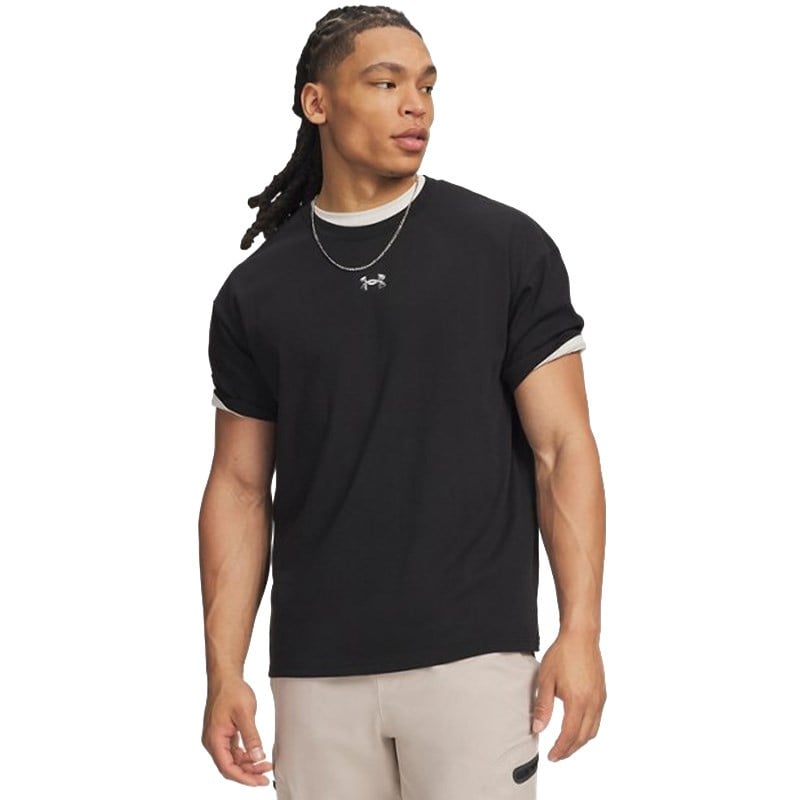 Under Armour M Hwt Metal Logo Ss Erkek T-Shirt 6013618-008 6013618-008 Erkek