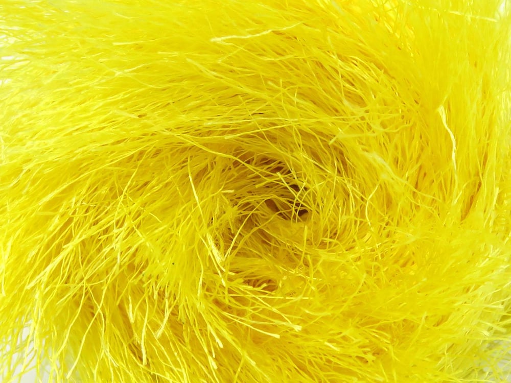 1x400gr. EYELASH BULKY 400GR Açık Sarı  Yumoş, Sakallı, Kışlık, Kalın