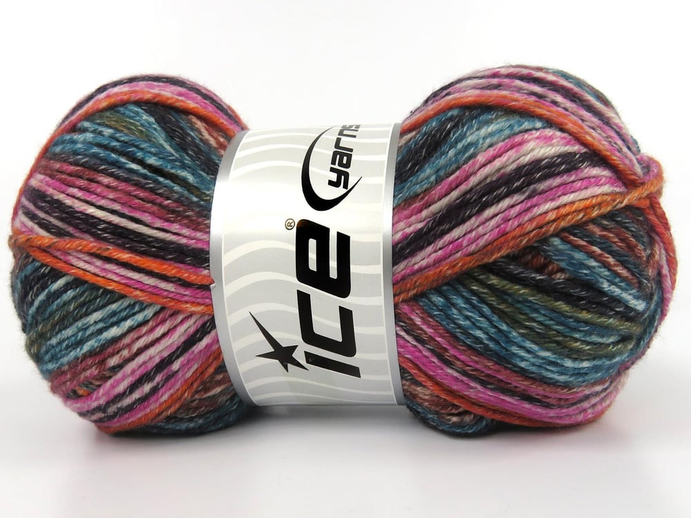 4x100gr. COTTONAC SPRAY Kahverengi, Pembe, Siyah, Turuncu, Turkuaz, Bakır Pamuk Çok renkli, Bebe, Yazlık İplikler, Pamuk, Batik Desenli, Kalın, Akrilik, Anti-Pilling