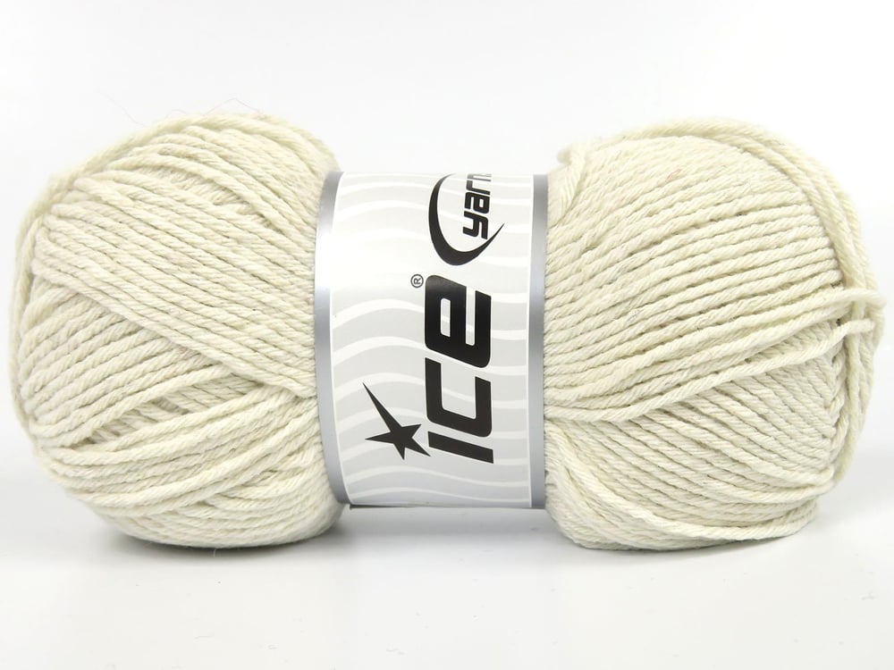 4x100gr. ELLISON Krem Akrilik Kışlık, Düz iplikler, Worsted, Düz, 100% Akrilik