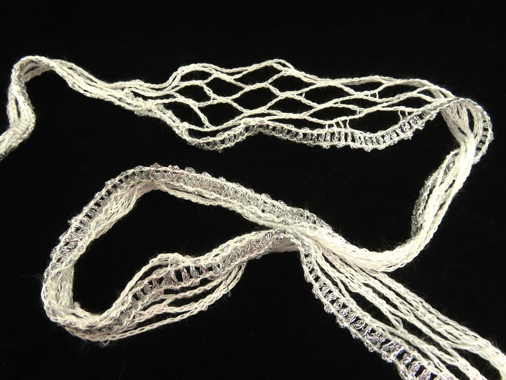 4x100gr. FLAMENCO Beyaz Simli, Akrilik Fular - Şal, Metalik Simli, Kışlık, Çok Kalın, Akrilik