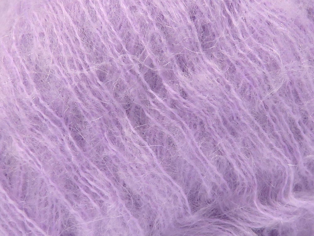 6x50gr. WINSOME MOHAIR Açık Lila Akrilik, SuperKid Tiftik Lüks, Kışlık, Çok İnce, Yün, Kid Mohair