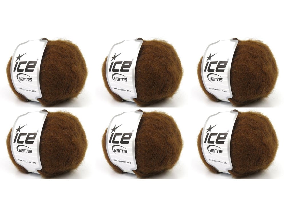 6x50gr. WINSOME MOHAIR Karamel Akrilik, SuperKid Tiftik Lüks, Kışlık, Çok İnce, Yün, Kid Mohair