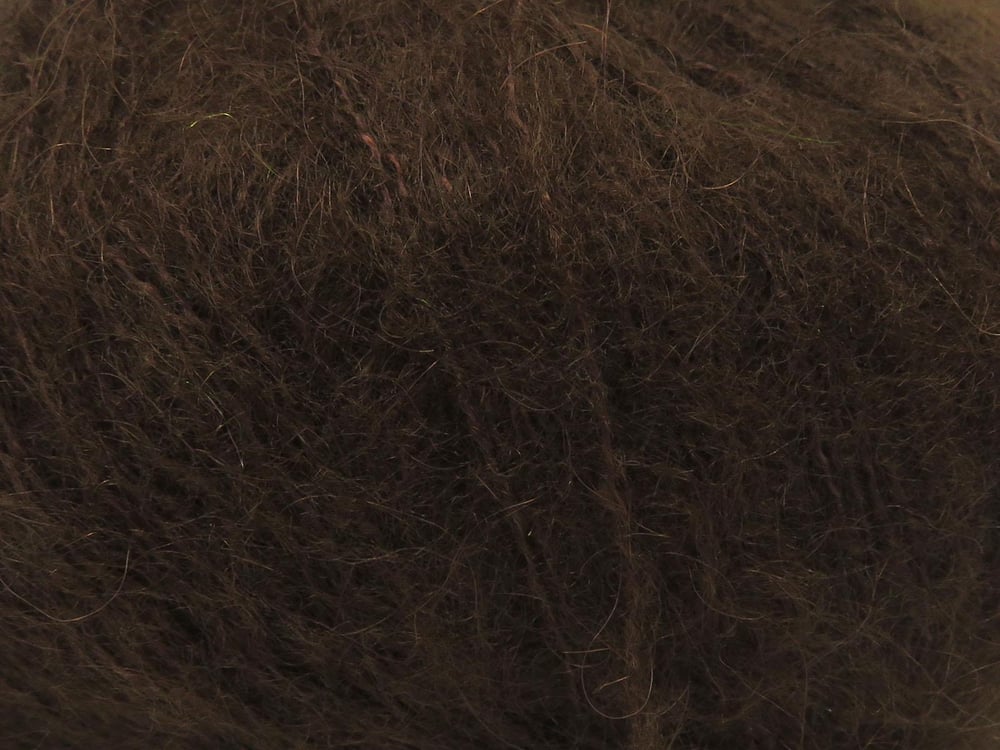 6x50gr. WINSOME MOHAIR Koyu Kahverengi Akrilik, SuperKid Tiftik Lüks, Kışlık, Çok İnce, Yün, Kid Mohair