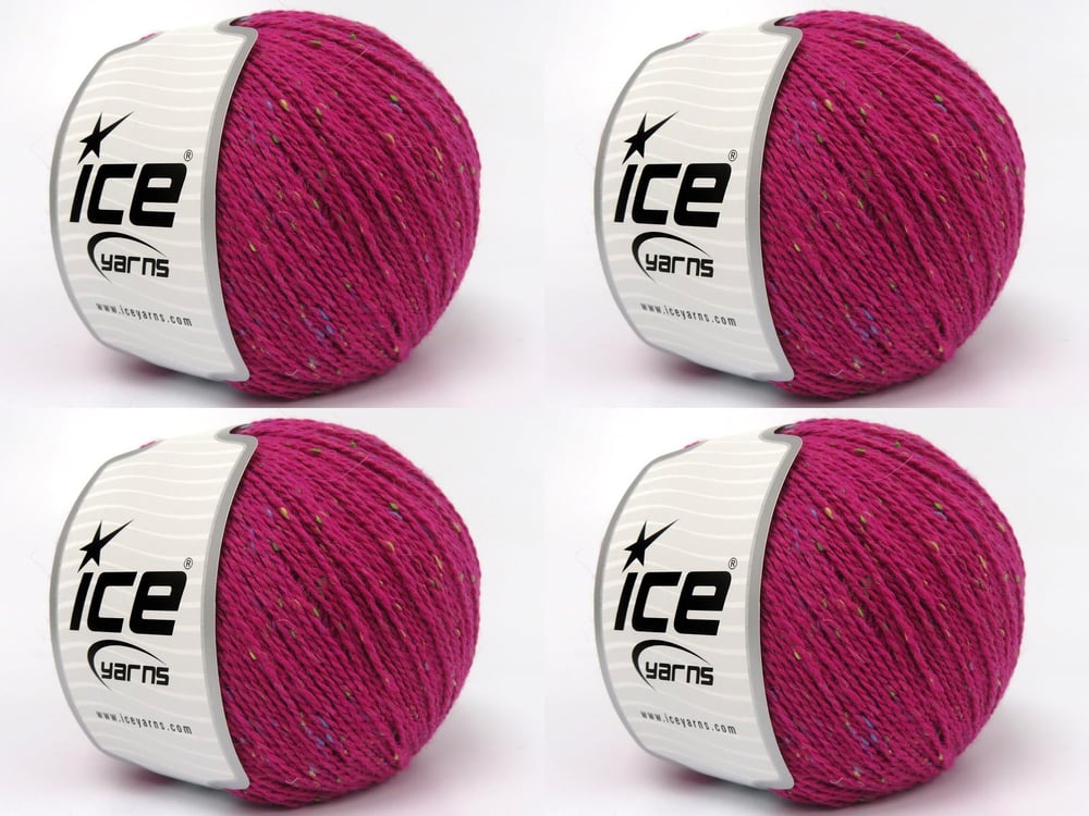 4x100gr. BABY ALPACA TWEED Fuşya Viskon, Bebe Alpaka, Merino Yün Lüks, Alpaka, Kışlık, Yün, Viskon, Merino Yün