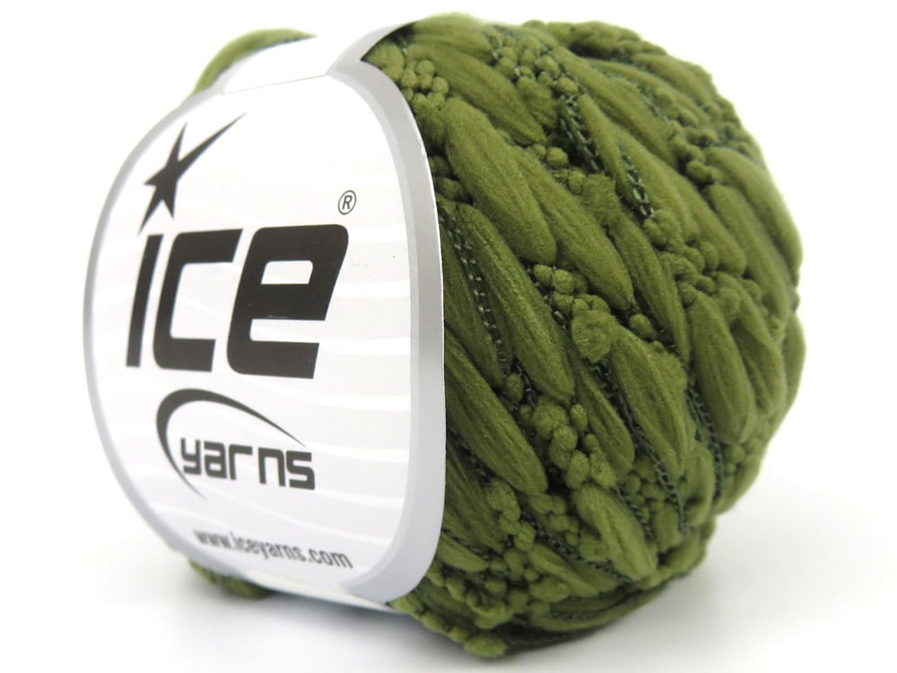 8x50gr. BALLOON Haki Mikro Fiber Yazlık İplikler, Ponpon