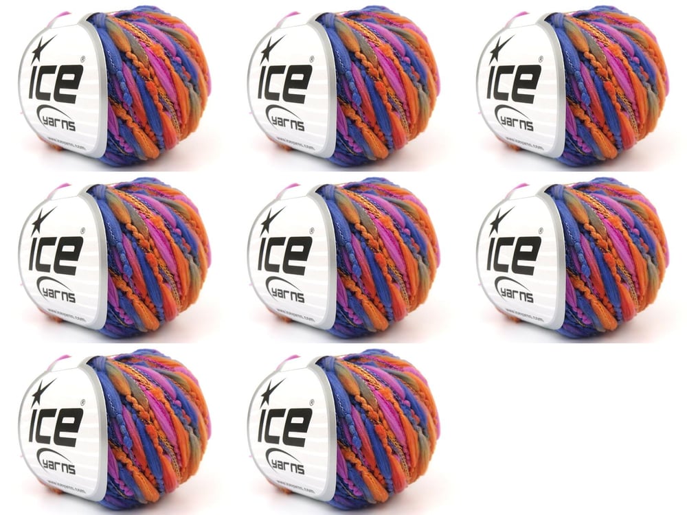 8x50gr. BALLOON Pembe, Leylak, Turuncu Mikro Fiber Yazlık İplikler, Ponpon