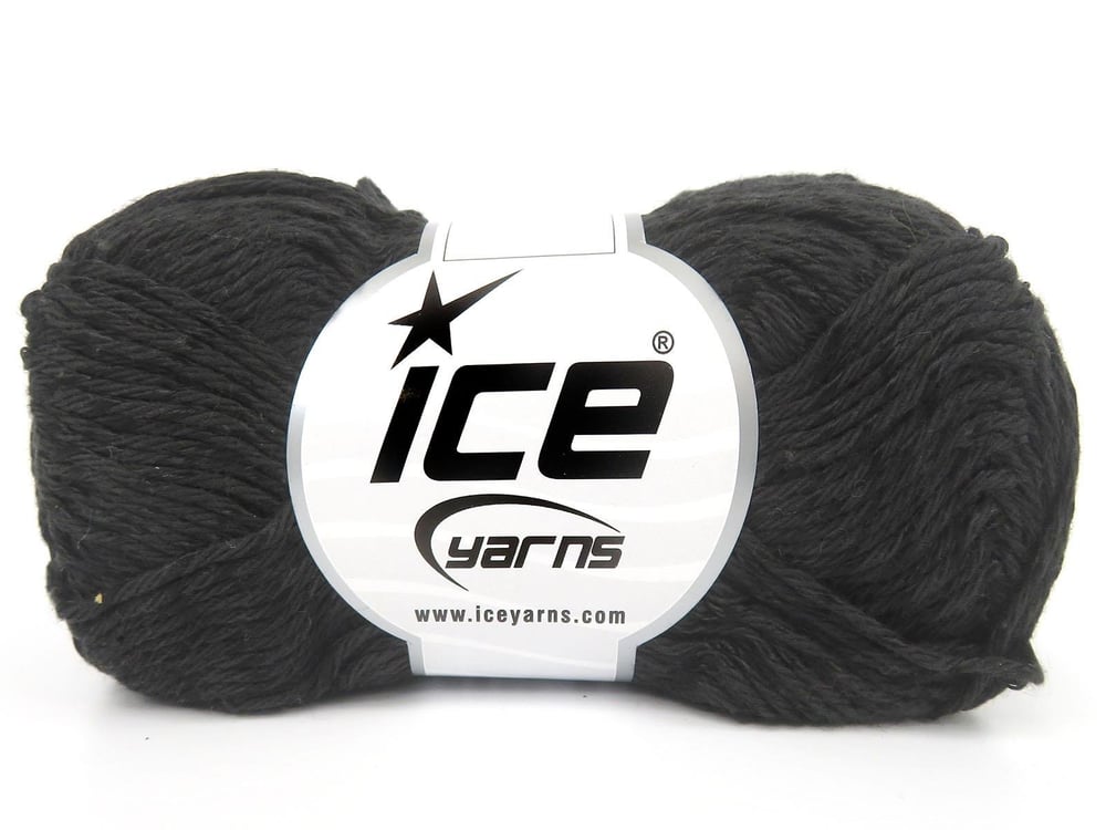 8x50gr. CARLSON Siyah Viskon, Pamuk Viskon, Yazlık İplikler, Pamuk