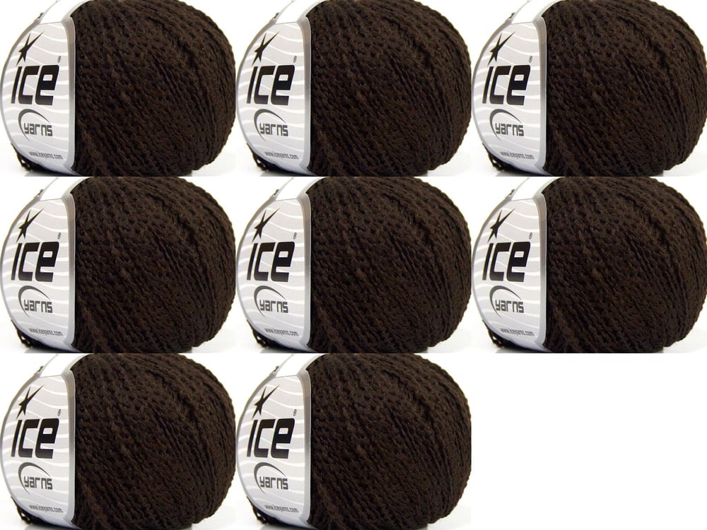 8x50gr. ELLENTON Kahverengi Akrilik Kışlık, Düz iplikler, 100% Akrilik , Akrilik