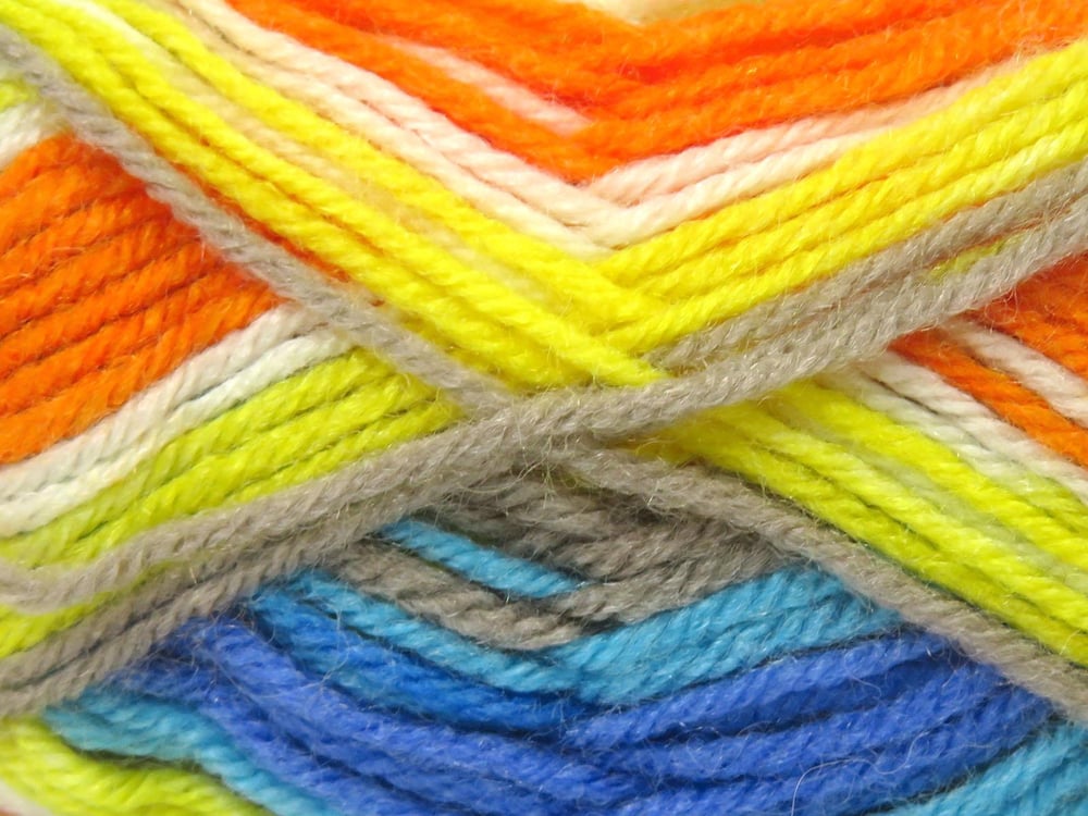 8x50gr. HOGAN Mavi, Beyaz, Turuncu, Turkuaz, Sarı, Deve Tüyü Yün, Akrilik Kışlık, Bebe, Yün, Batik Desenli