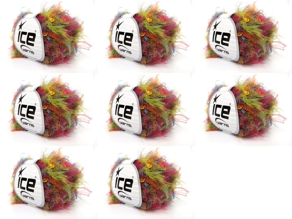 8x50gr. MURRAY Gökkuşağı Viskon Yumoş Bük. Sakallı Bük., Viskon, Yazlık İplikler, Kalın