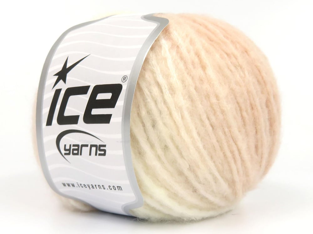 8x50gr. ROCK N COTTON DK Krem, Açık Somon Yün, Akrilik, Pamuk Kışlık, Yün, Pamuk