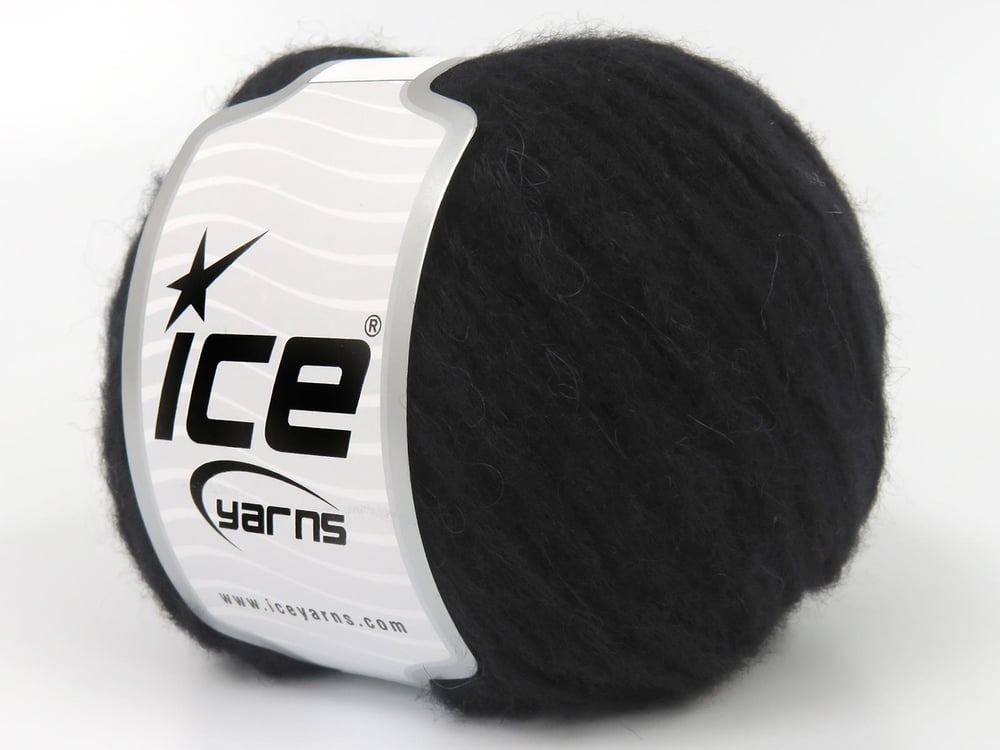 6x50gr. BABY ALPACA ARIA Siyah Bebe Alpaka, Yün Lüks, Alpaka, Kışlık, Yün, Worsted