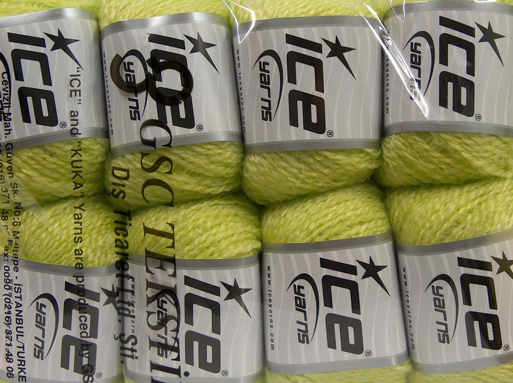 8x50gr. ACOUSTIC Açık Yeşil Akrilik Kışlık, Düz iplikler, Worsted, Akrilik