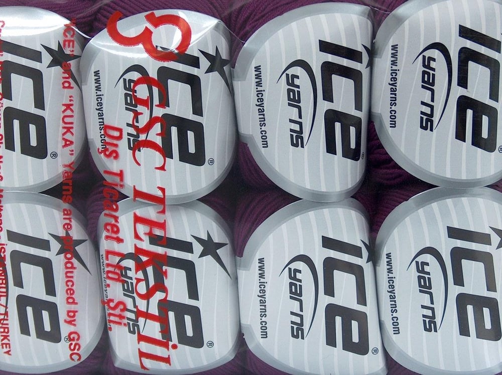 8x50gr. ADEL Mor Pamuk, Akrilik Bebe, Yazlık İplikler, Pamuk