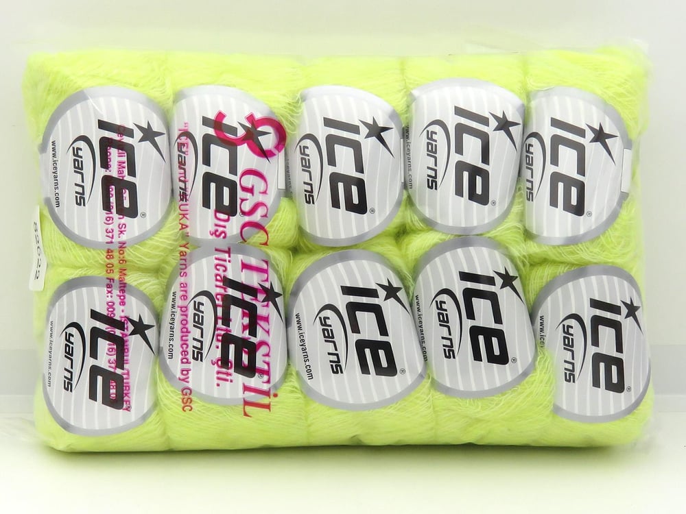 10x30gr. ALICE Açık Yeşil Yün, Akrilik Kışlık, Yün, Akrilik