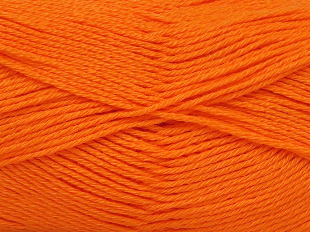 6x50gr. ALMINA COTTON Turuncu Merserize Pamuk Yazlık İplikler, Pamuk, %100 Pamuk