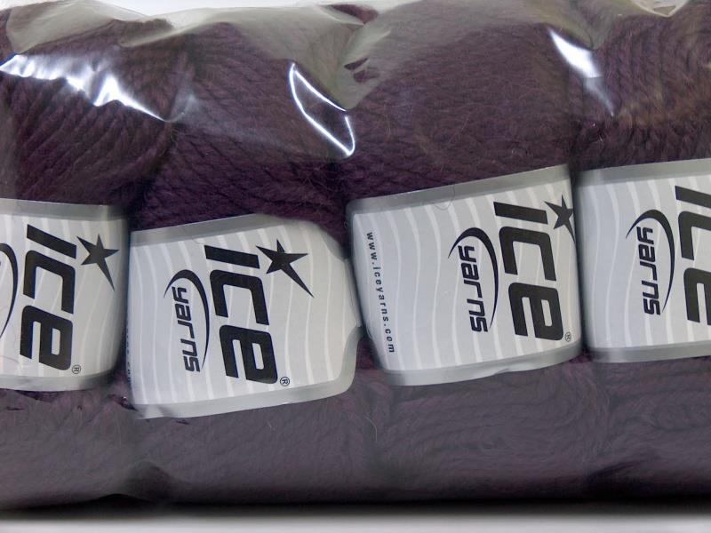 4x100gr. ALPACA BULKY Mor Alpaka, Yün, Akrilik Lüks, Alpaka, Kışlık, Kalın