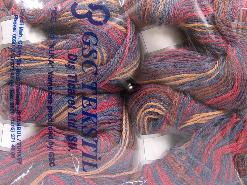 4x100gr. ALPACA FINE MAGIC Krem, Bordo, Kot Mavisi Alpaka, Yün, Akrilik Lüks, Alpaka, Kışlık, Batik Desenli
