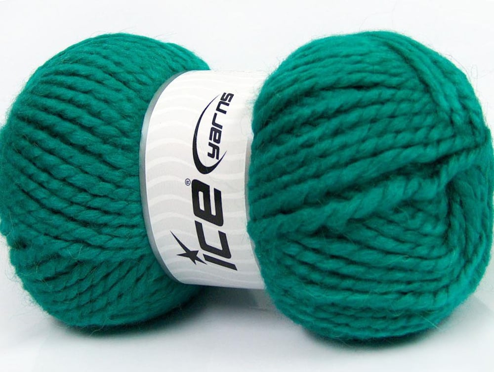 2x150gr. ALPINE ALPACA Zümrüt Yeşil Yün, Alpaka, Akrilik Lüks, Alpaka, Kışlık, Çok Kalın