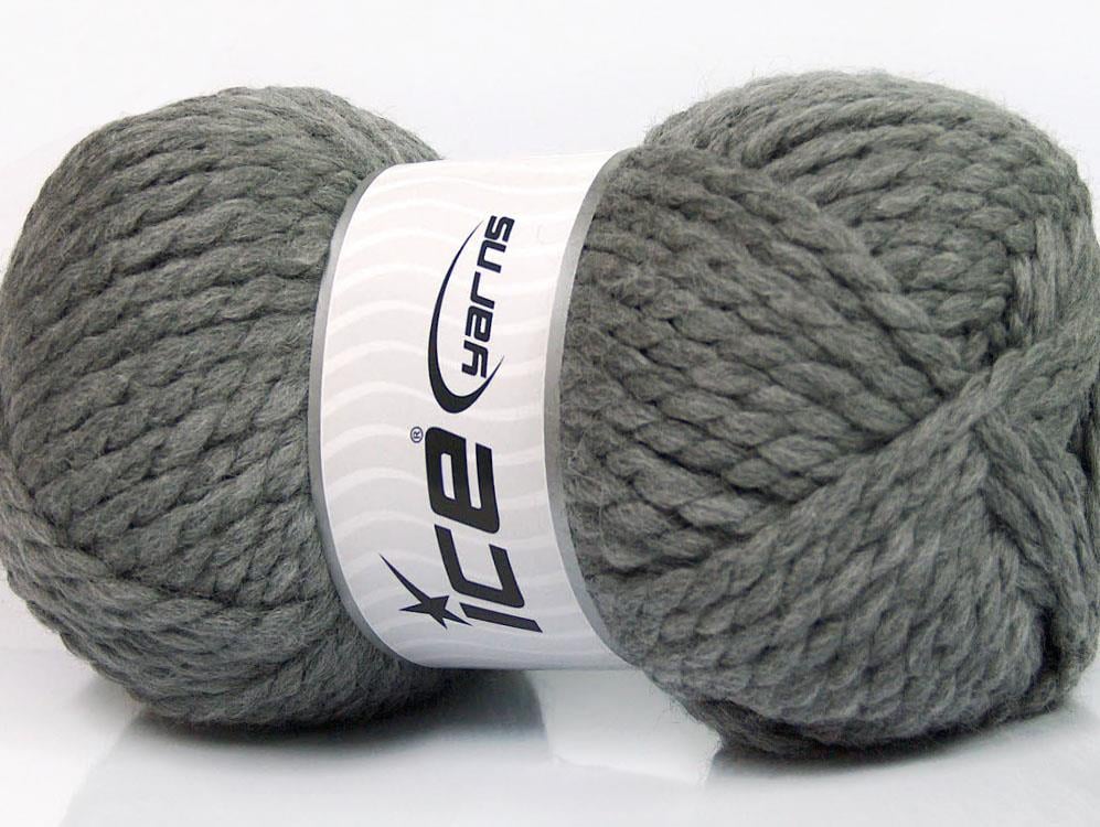 2x150gr. ALPINE Gri Yün, Akrilik Kışlık, Yün, Çok Kalın