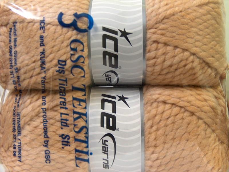 2x150gr. ALPINE Açık Kahve Yün, Akrilik Kışlık, Yün, Çok Kalın