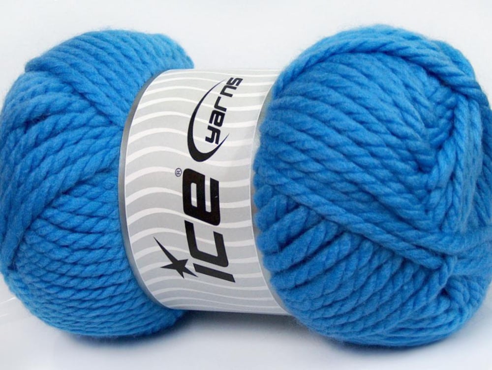 1x250gr. ALPINE XL Indigo Mavi Yün, Akrilik Kışlık, Yün, Çok Kalın