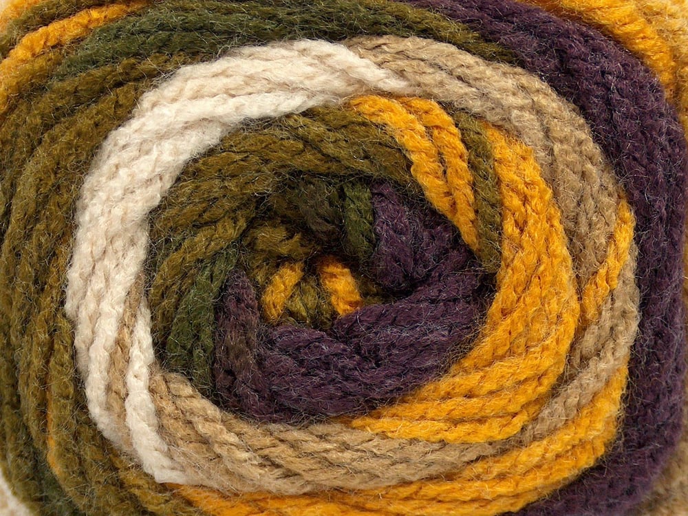 4x100gr. AMBIANCE Altın, Maron, Deve Tüyü, Haki, Bej Premium Akrilik Kışlık, Bebe, Batik Desenli, 100% Akrilik