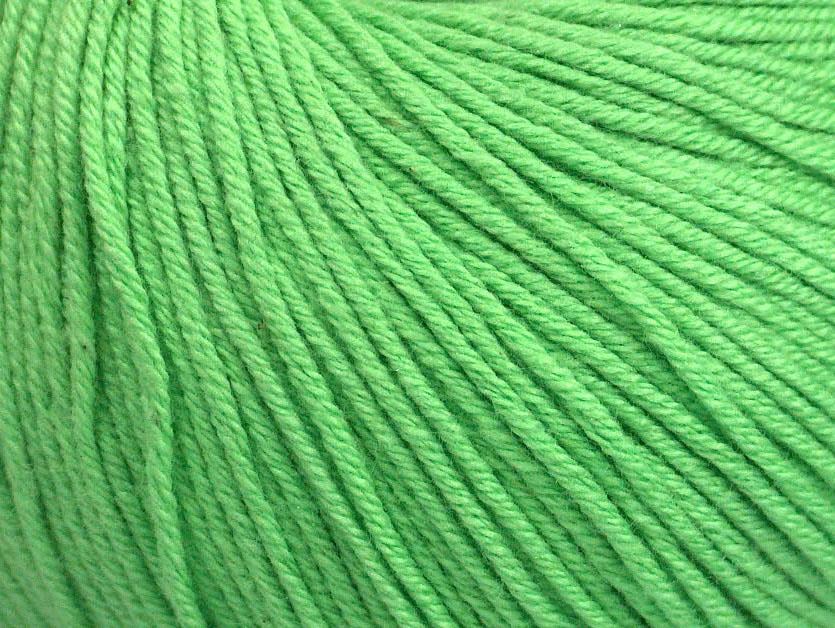 4x50gr. AMIGURUMI COTTON Açık Yeşil Akrilik, Pamuk Bebe, Yazlık İplikler, Pamuk, Tığ İşi, Düz iplikler