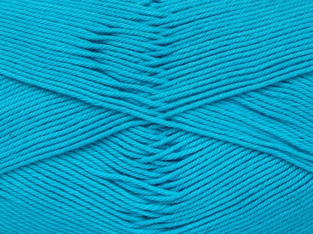 4x100gr. AMIGURUMI PURE COTTON Turkuaz Pamuk Bebe, Yazlık İplikler, Pamuk, Tığ İşi, Düz iplikler