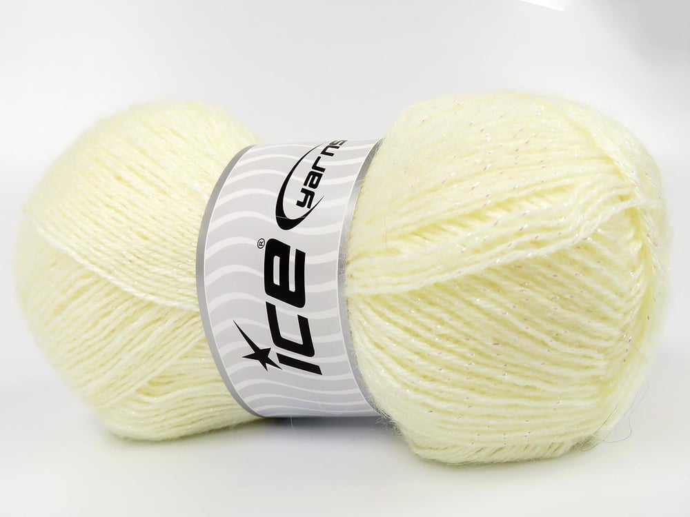 4x100gr. ANGORA GLITZ Krem Metalik Simli, Tiftik, Yün, Akrilik Metalik Simli, Kışlık, Angora, Yün, Tiftik, Akrilik