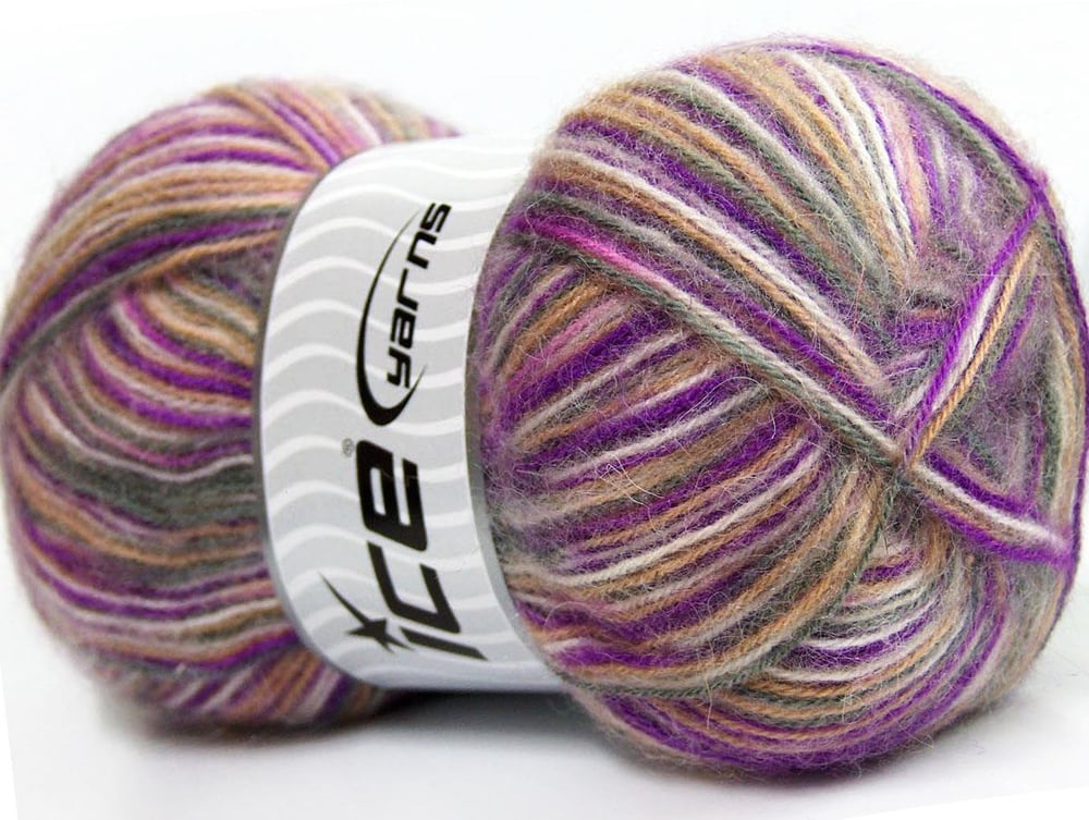 4x100gr. ANGORA SUPREME COLOR Beyaz, Gri, Deve Tüyü, Lavanta Akrilik, Angora Kışlık, Angora, Batik Desenli