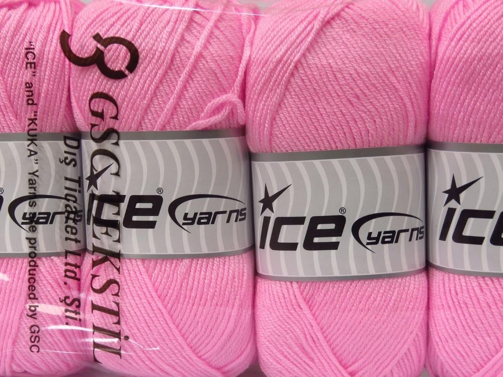 4x100gr. ANTIPILLING BABY Bebe Pembesi  Kışlık, Düz iplikler, Worsted, 100% Akrilik , Anti-Pilling