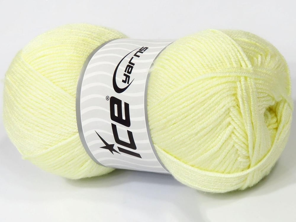4x100gr. ANTIPILLING BABY Bebe Sarı  Kışlık, Düz iplikler, Worsted, 100% Akrilik , Anti-Pilling