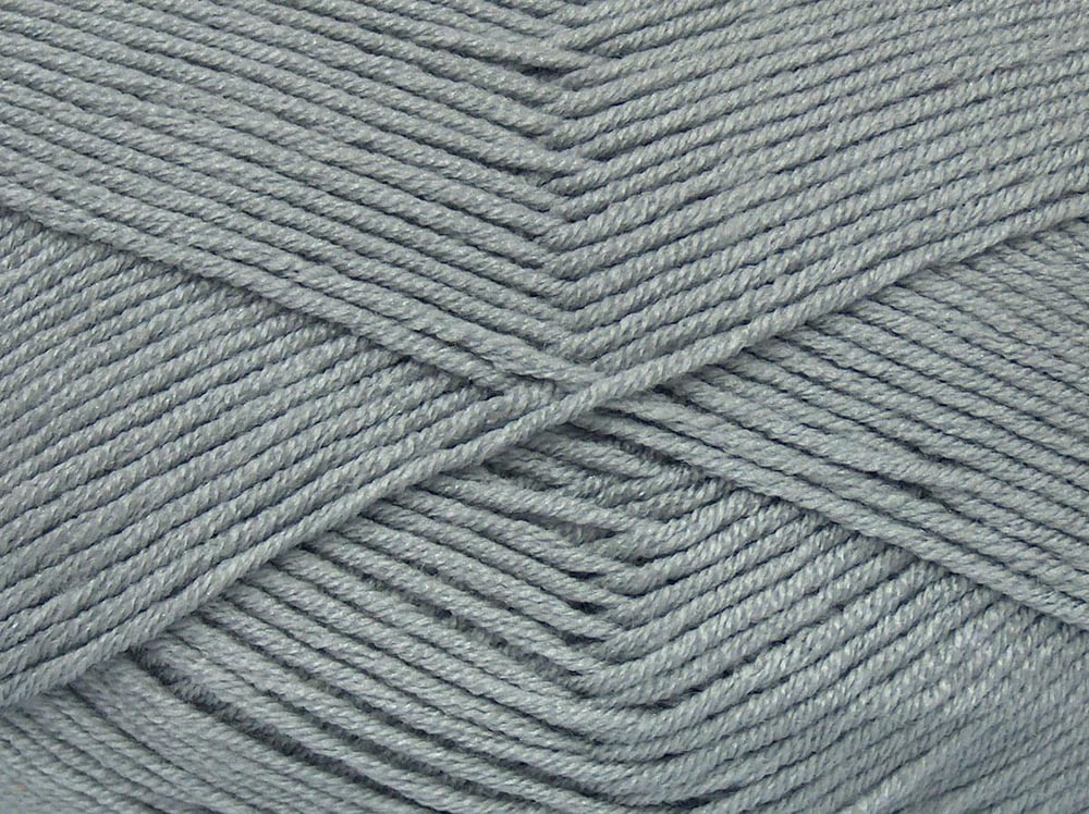 4x100gr. ANTIPILLING BABY Açık Gri  Kışlık, Düz iplikler, Worsted, 100% Akrilik , Anti-Pilling