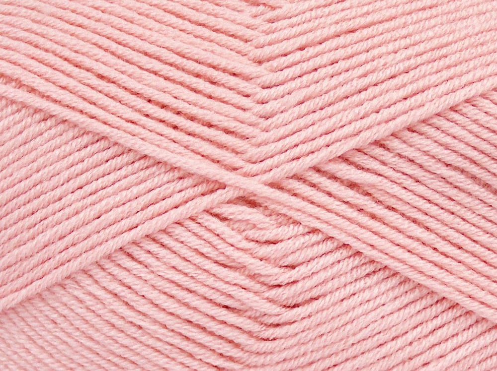 4x100gr. ANTIPILLING BABY Açık Pembe  Kışlık, Düz iplikler, Worsted, 100% Akrilik , Anti-Pilling