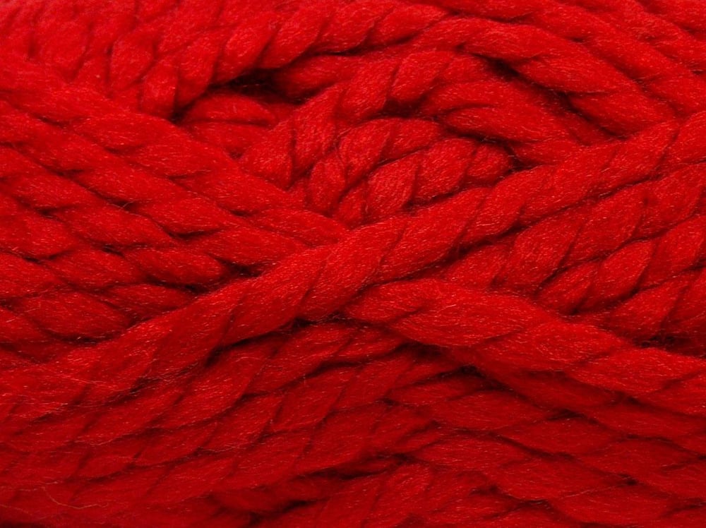 4x100gr. ASTORIA Kırmızı Yün, Akrilik Kışlık, Yün, Çok Kalın, Batik Desenli